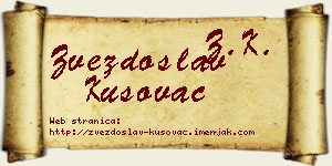 Zvezdoslav Kusovac vizit kartica